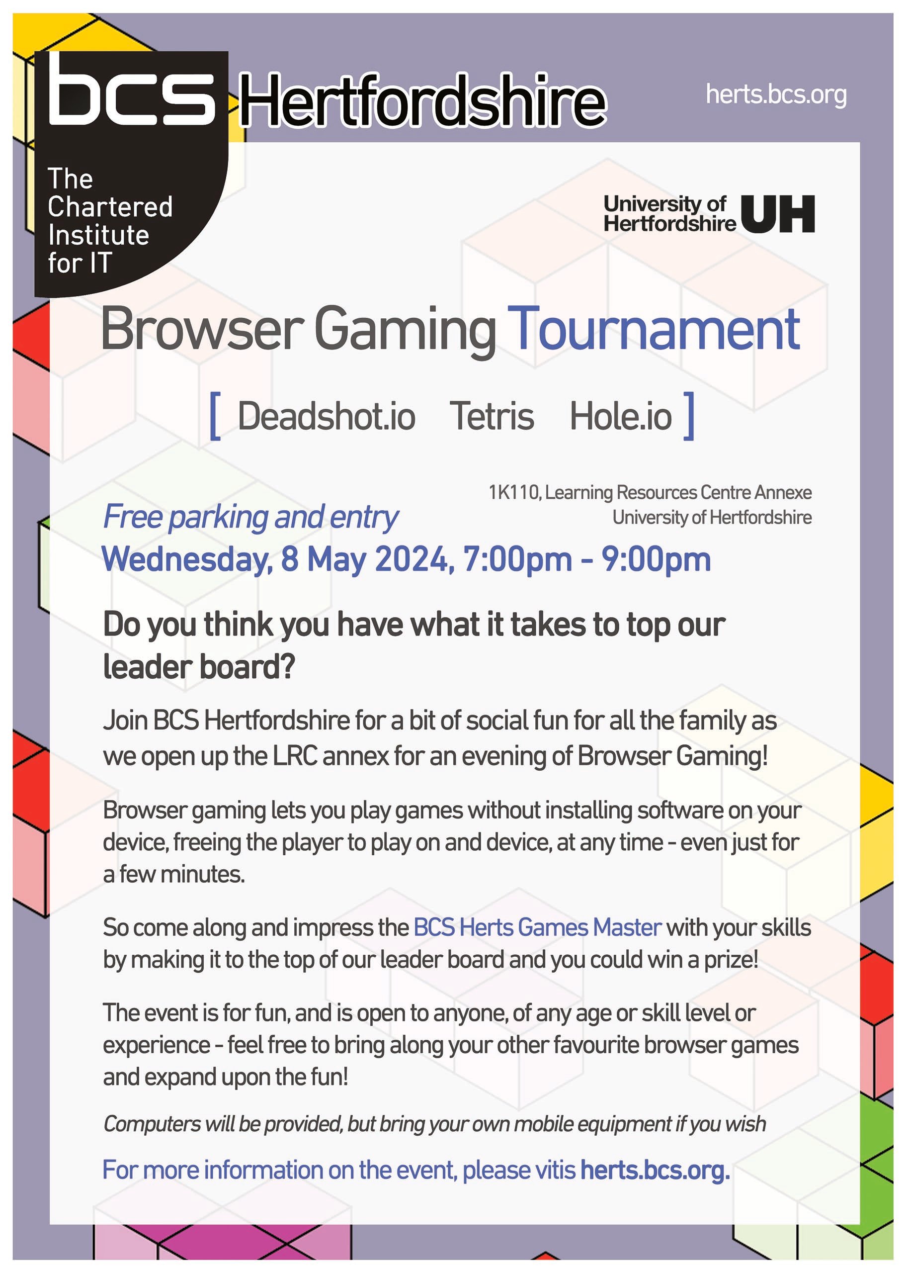 Browser Gaming Tournament - BCS Hertfordshire